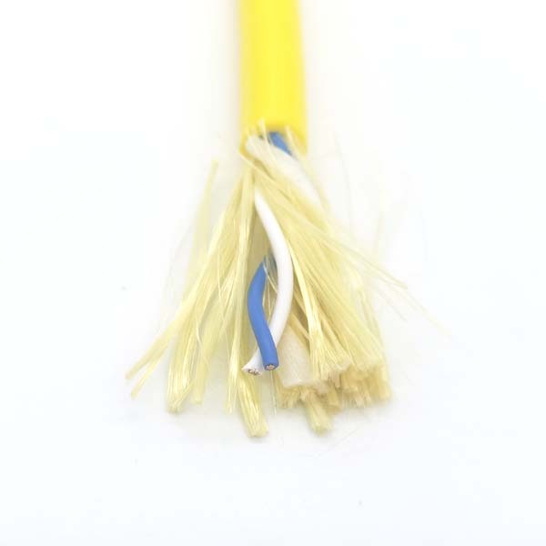 2*22AWG Copper Conductor PE Insulation PUR Outer Sheath UTP Underwater ROV Power Cable for Subsea Equipment
