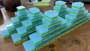 Jelly <b>Mahjong</b> <b>Set</b>: Translucent Chinese Tiles with a Modern Twist Complete American <b>Mahjong</b> <b>Set</b> with Vintage Wooden Storage Box & - Product Image 5