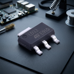 Régulateur de tension LD1117S33CTR SOT-223-3, puce de gestion de l'alimentation, régulateurs de tension LDO 3.3V 0.8A positifs - Product Image 2
