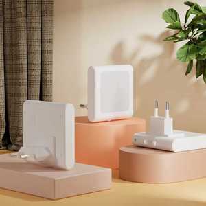 Modern Square LED Night <b>Light</b> with Dusk to Dawn <b>Sensor</b> Stepless Dimming 2700K Warm White <b>Indoor</b> Use - Product Image 1