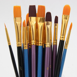 Xinbowen Professionnel 10 Pièces Manche En Bois En Nylon Cheveux Artiste Brosse Qualité Aquarelle Pinceaux De Peinture - Product Image 3