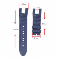 Bracelet de montre en silicone de 26 mm pour montre connectée INVICTA AnatomicSubaqua, bracelet de remplacement