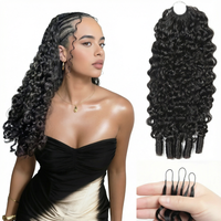 Vente en gros usine : Cheveux humains à double trame pour crochet, 50g, tresses bohèmes, extensions de cheveux bouclés bruts birmans pour tressage, fournisseurs