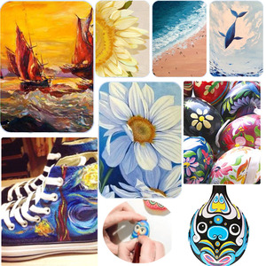 Set di <span class=keywords><strong>Pittura</strong></span> Acrilica per Bambini in Offerta, Dimensioni Personalizzabili, <span class=keywords><strong>Colori</strong></span> Multipli, Vasetti di Vernice Lavabili con Pennello per Set Artistico - Product Image 5