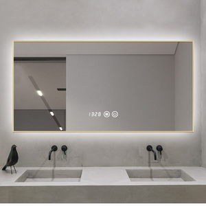 <span class=keywords><strong>Specchio</strong></span> da <span class=keywords><strong>Bagno</strong></span> LED di Lusso Personalizzato, Grande, Antiappannante, con Schermo Touch, Decorazione per la Casa, Rettangolare o Quadrato - Product Image 6