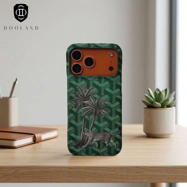 Hot Selling Pu Leather Magnetic Mobile Phone case With Painting for iPhone 17promax