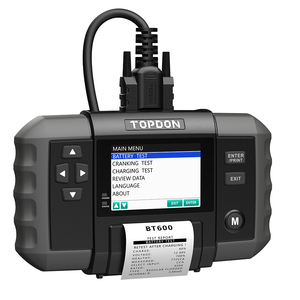 Topdon BT600 chuyên nghiệp kiểm tra độ dẫn Công nghệ pin <span class=keywords><strong>Tester</strong></span> đo Nhà nước của sức khỏe Xe pin <span class=keywords><strong>Tester</strong></span> với máy in - Product Image 1
