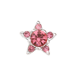 Adornos de Uñas con Forma de Corazón de Mariposa y Diamantes Rosados, Accesorios 3D con Pedrería para Decoración de Manicura DIY - Product Image 5