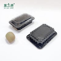 Conteneur d'emballage de boîte à clapet de fruits en plastique jetable en gros, peut être rendu transparent, la boîte peut être personnalisée