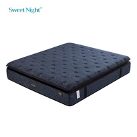 Vente directe d'usine Sweetnight OEM ODM Matelas en mousse à mémoire de forme confortable 3 côtés pour lit simple, queen, king size, matelas à ressorts pour hôtel