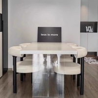 Chaises minimalistes modernes en métal pour salon de manucure Chaises de restaurant en velours Chaises de chambre à coucher Mobilier de designer