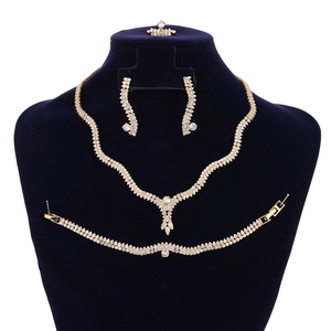 Dubai noiva aaa zircônia cúbica joias, de luxo colar moda saudita acessórios de casamento conjunto de jóias feminino bn8193 - Product Image 5