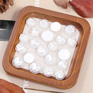 Autocollant pour ongles imitation perle, base plate ronde, accessoire de nail art DIY, non toxique, origine Yiwu - Product Image 1