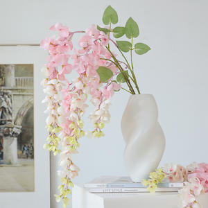 Fleur artificielle en soie de glycine en <span class=keywords><strong>cascade</strong></span> (Cassia Fistula) pour la décoration intérieure et les décorations d'arche de mariage - Product Image 4