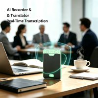 Stylo de traduction IA en temps réel avec enregistrement vocal, carte magnétique intelligente, appel mains libres compatible Android, traduction de réunions IA et minutes de réunion
