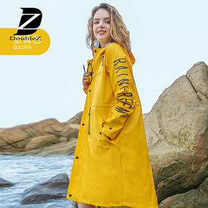 Coupe-vent imperméable en tissu PU personnalisé, imperméable à la pluie - Product Image 1