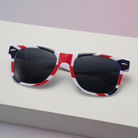 Lunettes de soleil promotionnelles 2026 New Color Patriot NFL NHL Game Match UV400, monture PC, drapeau américain