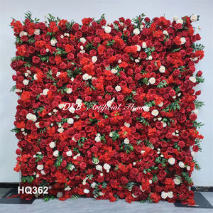 Panneaux muraux de fleurs artificielles réalistes pour la décoration d'événements festifs, mur de fleurs en soie de luxe imperméable - Product Image 3