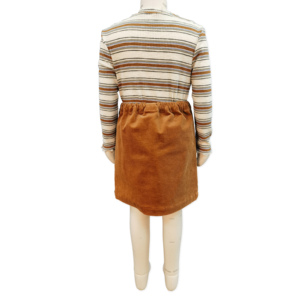 فستان خريفي أنيق جديد للفتيات مصنوع من قماش الكوردروي القطني 100% - Product Image 3