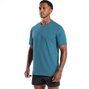 <b>Spot</b> Supply 100% COTTON Solid Short Sleeved Sports <b>T</b>-<b>shirts</b> for Men's Casual Fashion Regular Fit Breathable Quick - Product Image 2