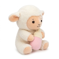 Peluche douce en forme de mouton, poupée agneau avec biberon, jouet Kawaii, OEM ODM personnalisé