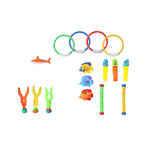 Set De 5 Palos De Buceo Que Se Hunden, Juguetes Acuáticos De Tela Con Colores Brillantes Para Piscina Y Playa, Ideales Para Niños