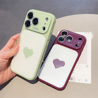 Coque de téléphone INS 3D en forme de cœur à dissipation thermique pour iPhone 18 Pro 17 16 15 14 13 Pro, antichoc, pare-chocs rigide, coque arrière