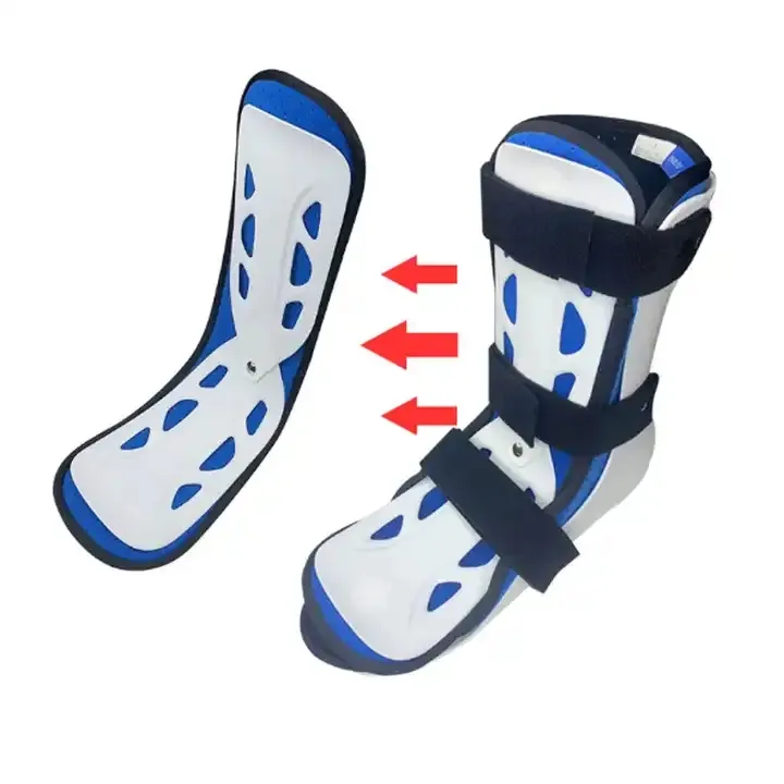 Unisex tala reabilitação ortopédica sapatos tornozelo pé fratura tala ajustável noite
