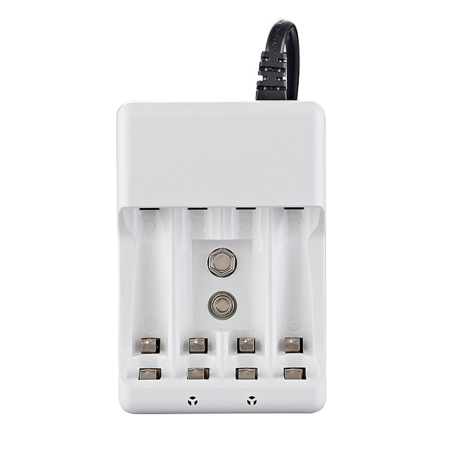 1.2V AA Battery Charger 4 Slots Ni-MH AA AAA Lithium USB Charger AC DC India Plug Remote Control Product Battery Chargers