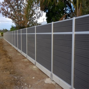 Clôture Wpc carrée, à prix incroyable, pour les <span class=keywords><strong>jardins</strong></span> et les parcs de parcs en extérieur, clôture Wpc - Product Image 4