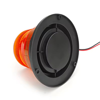 Luz de Advertencia LED Impermeable de 12V-24V, Luz Estroboscópica Ámbar para Montacargas, Tractores, Autobuses y Vehículos Industriales