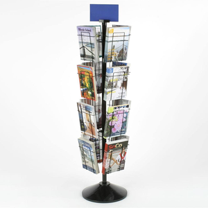Expositor Giratorio Metálico <span class=keywords><strong>de</strong></span> 16 Bolsillos para Cómics, Revistas y Folletos, Personalizable al por Mayor (OEM/ODM) - Product Image 2