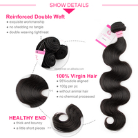 CLJhair-Lot de 3 mèches de cheveux brésiliens Remy ondulés, de taille 11A, taille 18 20 22, avec cintre permanent, meilleur prix