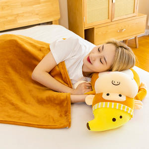 Aifei Speelgoed 2-In-1 Airconditioner Kussendeken Nieuwe Pluche Cartoon Banaan Aap Pop Kinderen Cadeau Met Pp Katoen Vulling - Product Image 6