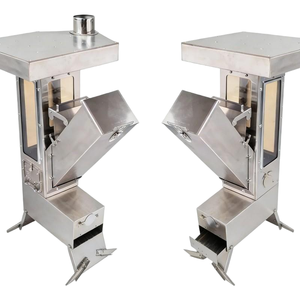 <span class=keywords><strong>Estufa</strong></span> Plegable de Acero Inoxidable Tipo Cohete, Ahorra Espacio, para Camping y Emergencias - Product Image 5
