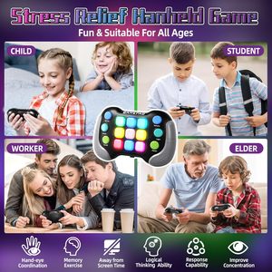 Gioco Fast Push con Luci, Giocattolo Antistress Pop, Gioco Elettronico Portatile per Bambini, Adolescenti e Adulti, Gamepad con Pulsanti a Pressione Rapida - Product Image 2