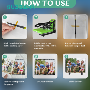 Subbank all'ingrosso sublimazione bianco foto ardesia 15x20cm pietra roccia cornice artigianato placca - Product Image 6