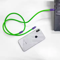 Superventas de fábrica 1,5 M 240W C a C Cable de carga de silicona súper rápido para Apple Huawei Samsung