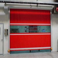 Portes à enroulement automatiques rapides et colorées personnalisées, portes sectionnelles d'atelier à grande vitesse, portes en tissu PVC, portes transparentes à enroulement