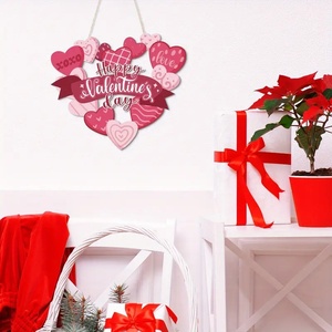 Nouveauté <span class=keywords><strong>Décoration</strong></span> Murale en Bois Rose en Forme de Cœur pour la Fête des Mères et la Saint-Valentin – Idéal pour la Maison et les Fêtes - Product Image 2