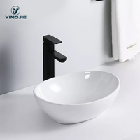 Lavabo rond moderne petit comptoir simple art bassins pour hôtel salle de bain sanitaire lavage des mains