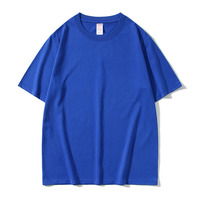 T-shirt Homme en Coton Tricoté Uni 220 GSM 100% Coton, Coupe Ample, Épais, Personnalisation Complète