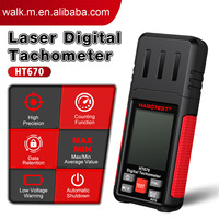 HT670 Tachometer Digital Pengukur RPM Pengukuran Kecepatan Motor Tanpa Kontak Perlindungan IP65 Portabel -20C 70C Tahan Suhu