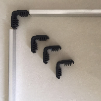 Barra espaciadora de aluminio de diseño moderno, llave de esquina de plástico de aleación de Zinc duradera para puertas de vidrio aislantes, ventanas, fácil instalación 1
