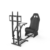 Siège de simulateur de course avancé pour usine, support de volant et chaise de jeu avec support de levier de vitesses
