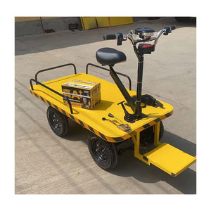 Hot Selling Electric Cargo <b>Trolley</b> Cart Electric Cargo Flatbed Push Cart Transport Vehicle for Construction Site - Product Image 2