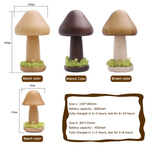 <span class=keywords><strong>USB</strong></span> sạc 3D bảng đèn bằng gỗ LED ánh sáng ban đêm nấm đèn cho trang trí nội thất dropshipping bán buôn cửa đến cửa - Product Image 5