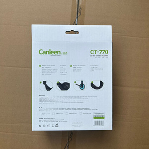 Auriculares con cable Conieen Over Ear de 3.5 mm estéreo con micrófono para uso en computadora y escritorio. - Product Image 2
