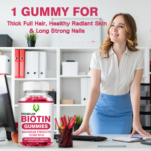 Gomitas de Biotina Orgánica Premium Prival de 1000MCG para Mujeres Adolescentes, Apoyo para la Salud de las Uñas, la Piel y el Cabello, Aumento de Energía, Suplemento Vitamínico - Product Image 4