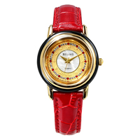 Montre de luxe en gros pour couple, cadran doré, lunette en jade, mouvement à quartz, pour hommes et femmes, motif zodiaque chinois